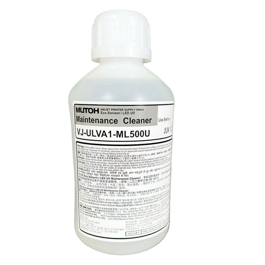 MUTOH UV/ECO MAINTENANCE CLEANER - 500ML BOTTLE VJ-ULVA1-ML500U