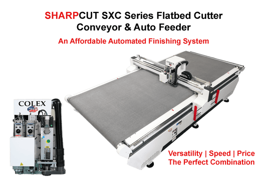 Colex SXC Flatbed Cutter/Router Conveyor 4 Sizes Available