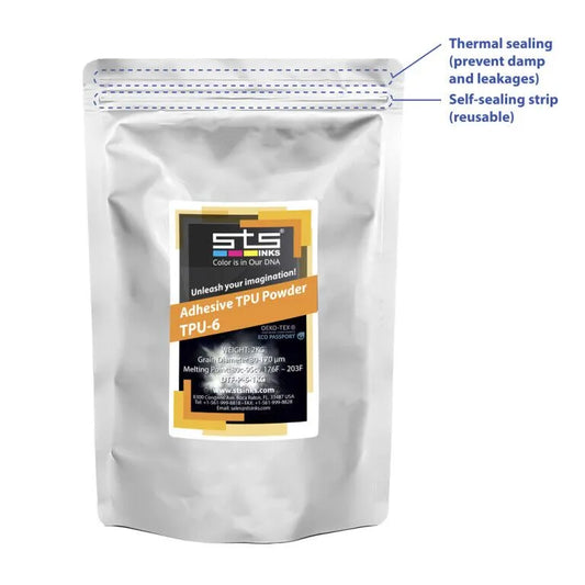 STS Inks P-6 DTF Transfer Low Migration Powder