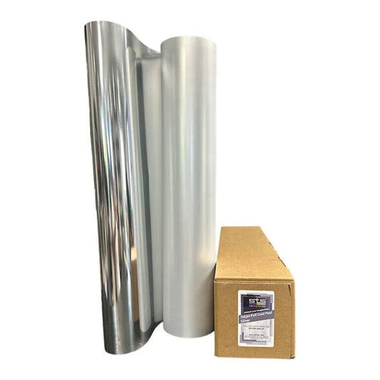 STS Inks DTF Cold Peel Silver Foil 24″ × 164ft Roll