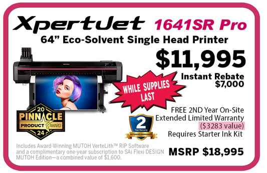 Mutoh 1641SR Pro 64 Inch Eco Solvent Printer
