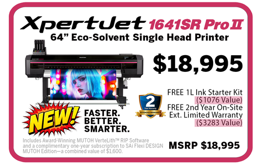 Mutoh 1641SR Pro II 64 Inch Eco Solvent Printer