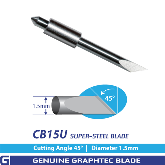 CB15U Super-Steel blade - 45°/ 1.5mm for FC, FCX, CE Series - Einstein Graphic Services 