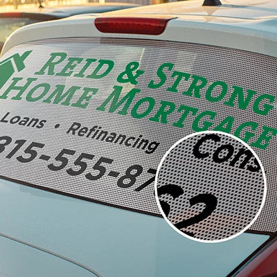 Lumina 7267 - Calendered Perforated Window Print Film with Removable Adhesive - (1-Year, 6.0 Mil)