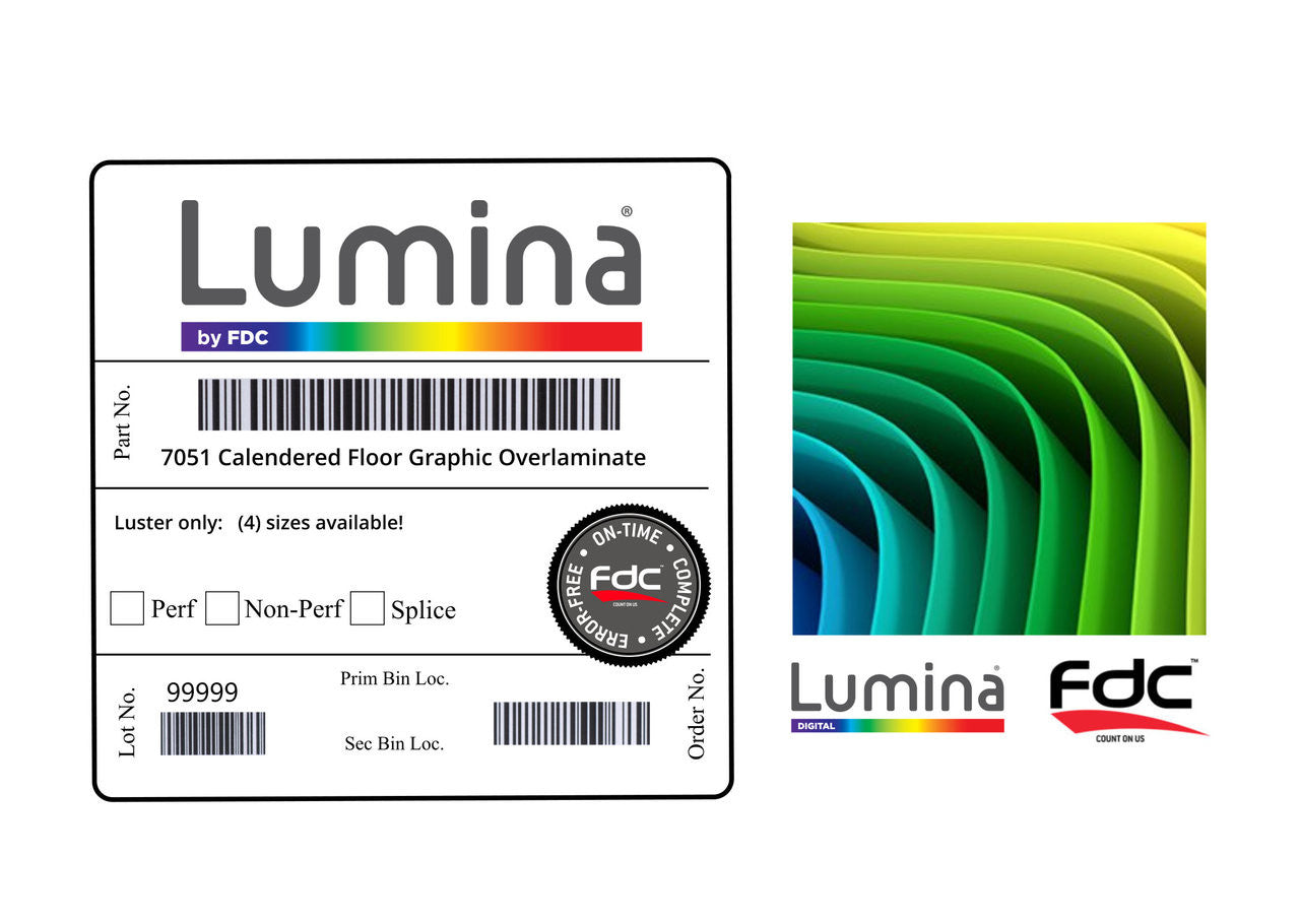 Lumina 7051 Calendered Floor Graphic Overlaminate (Luster only) - 6.0 Mil